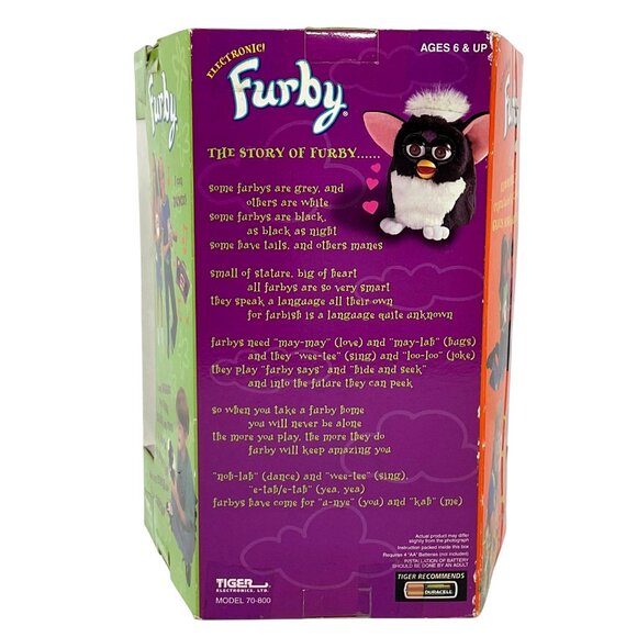 Original Furby Coffee‎ Brown Eyes 1999 Vintage Factory Sealed Collectible NWB - Picture 5 of 8